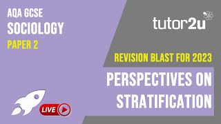 Quick Revise  Perspectives on Stratification  GCSE Sociology Revision Blast [upl. by Courtney]