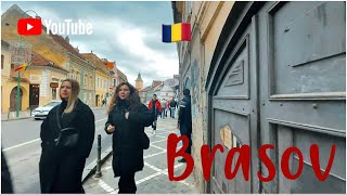 🇹🇩YOU MUST VISIT BRASOV ROMANIA  BEAUTIFUL WALKING TOUR  JANUARY 2023 [upl. by Seugram]