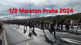 12 Maraton Praha 642024 Prague Half Marathon celý Start závodu [upl. by Freda]