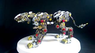 COMA REVIEWs 172 ZOIDS Custom Paint  LIGER ZERO quotJAGERquot PART 3 INNER FRAME [upl. by Vonnie]