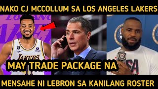 GOOD NEWS CJ MCCOLLUM ILALAGAY SA TRADE BLOCK NG PELICANS HABANG LAKERS MAY TRADE PACKAGE NA [upl. by May]