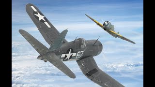 Classic Duels  Vought F4U Corsair vs Nakajima Ki84 Hayate quotFrankquot [upl. by Hait541]