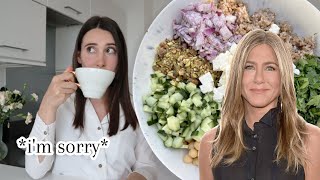 Jennifer Aniston Never ate the quotJen Saladquot mini update [upl. by Woodie]