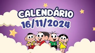 CALENDÁRIO DE 16 DE NOVEMBRO DE 2024 ALUNONOTADEZ10 ensinofundamental [upl. by Bajaj]