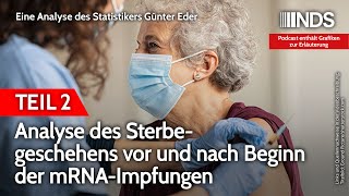 Analyse des Sterbegeschehens vor und nach Beginn der mRNAImpfungen – Teil 2  Günter Eder  NDS [upl. by Ocin]