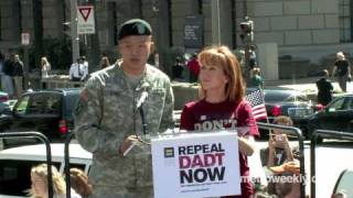 Kathy Griffin at gay rally in DC part 2 Speaks against quotDont Ask Dont Tellquot [upl. by Lan523]