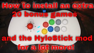 SNK NeoGeo Arcade Stick Pro  How to install an extra 20 bonus games and the HyloStick mod [upl. by Eliak]