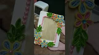 Decorating photo frame 🏵️🏵️ Divyanshicreations 👑quiling [upl. by Massimo]