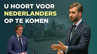 Voorrang voor statushouders maar niet voor Nederlanders  Jansen FVD zet JA21 klem [upl. by Brittani349]