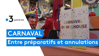 Carnaval en Alsace  entre derniers préparatifs et annulations [upl. by Siletotsira406]