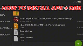 How To Install APK amp OBB File On Android using ZARCHIVER  Tagalog [upl. by Laet]