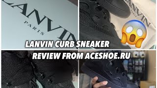 Review Triple Black Lanvin Curb Sneakers [upl. by Ahsennek750]