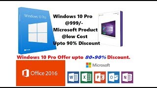 Windows 10 Pro only 999  Windows 10 offer up to 90 discount on Microsoft product [upl. by Leah]