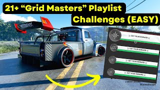 How to Complete 21 “Gymkhana Grid Mastersquot Challenges FAST in The Crew Motorfest [upl. by Noiz]