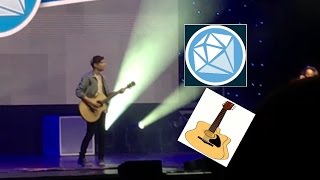 DanTDM playing guitar 🎸 Sub2pewdiepie [upl. by Esaele]