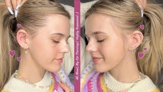 All About My Ear Piercings 💫 pain scale cleaning jewelry etc [upl. by Heddie]