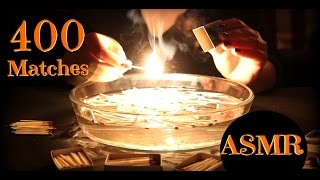 ASMR Ultimate 400 Match lighting video  No talking  ASMR Relaxation ♥ [upl. by Trillby]