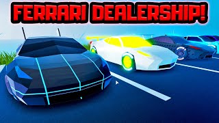 ROBBING A FERRARI DEALERSHIP Roblox Jailbreak [upl. by Eceined849]