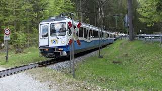 Bayerische Zugspitzbahn Wagen 1516  Bergfahrt zw Eibsee und Grainau [upl. by Esahc]