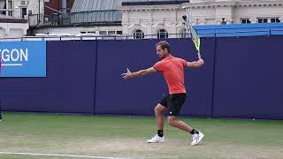 Richard Gasquet FOREHAND in Slow Motion BACK and FRONT view [upl. by Delisle]