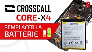 Comment changer la batterie du Crosscall Core X4  Tuto BricoPhone [upl. by Reivaj]