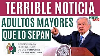 🔴¡TERRIBLE NOTICIA ADULTOS MAYORES💥SE DESTAPA EN PLENA CAMPAÑ AATENCIÓN🔴 [upl. by Uliram73]