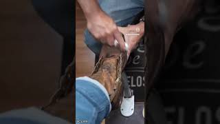 Take a Seat and Relax  Angelo Shoe Shine ASMR angeloshoeshine shoeshine workboots shoestagram [upl. by Dahraf]