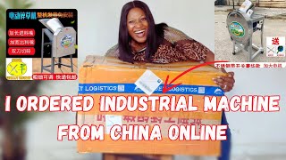 UNBOXING MY FIRST INDUSTRIAL MACHINE FROM CHINA ONLINE SHOPPING  PINDUODUO [upl. by Kelula552]