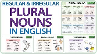 Plural Nouns in English  Regular amp Irregular Plural Nouns  Plurals Spelling [upl. by Charmaine]