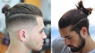 How to Style a Top Knot Man Bun  2 Ways  Mens Hair 2017 [upl. by Morissa]