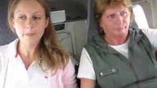 Flight in Turbulent Air with Mother very scared II [upl. by Garratt]