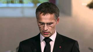 Subtitled speech by Prime Minister Jens Stoltenberg to the victims of the 2011 Norway attacks [upl. by Zetram]