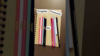 Crayola vs Prisma color colored pencils Cheap vs expensive art [upl. by Lybis]