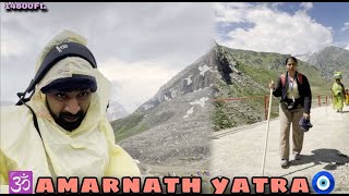 Amarnath Yatra 🕉️ Snow Fall 🌨️ Pahalgam or baltal route [upl. by Katherina]