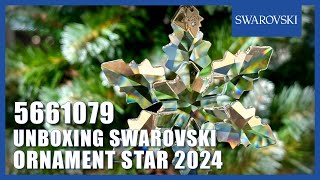 Unboxing The Swarovski Ornament Star 5661079 Christmas 2024 [upl. by Aniat]