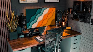 My ULTIMATE Cozy DESK SETUP Tour 2024  Workspace for Productivity amp Creativity [upl. by Aseram667]