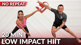 20 Min Low Impact HIIT Workout for Beginners amp Fat Loss  No Repeat No Jumping Full Body [upl. by Eahsan338]