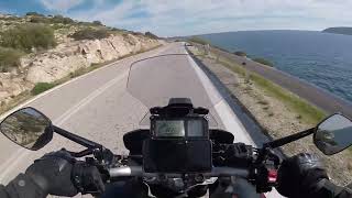 Riding my Yamaha Tracer 900 to Sounio  Triumph Tiger 660 Sport [upl. by Gnouhc]