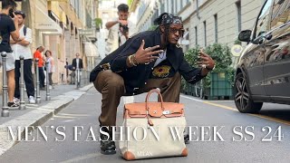 MILAN MENS FASHION WEEK SS 24•streetwear and style trends•Jacob Elordi [upl. by Dirgis]