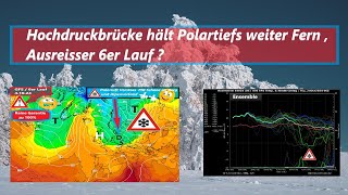 Hochdruckbrücke hält Polartiefs weiter Fern  Ausreißer 6er Lauf [upl. by Bhayani]