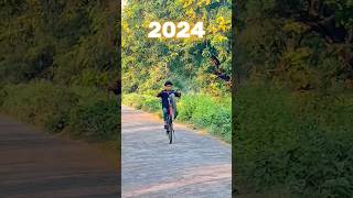 ME 2022😕 vs 2024😎 shorts cycle stunt 2022 vs 2024 [upl. by Llij]