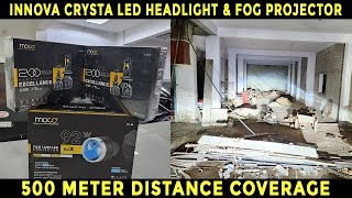 Innova Crysta LED Headlight and LED FOG Projector  Car LED Lights  Car Accessories Chennai [upl. by Ahcilef431]