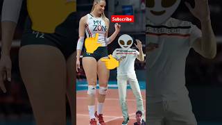 Respect 💯 💥 🔥 Super Tall Woman Volleyball Player Dances Her Way to VIRAL Fame  Very Tall Girl [upl. by Aldora]