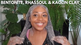 Detox Your Hair With Clay Rhassoul Bentonite Kaolin Clay Detox [upl. by Nortyad]