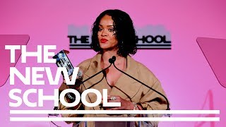 Rihanna Accepts Honorary Award at the 2017 Parsons Benefit  Parsons School of Design [upl. by Deenya]