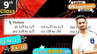 Rs Aggarwal Class 9 Chapter 1  Exercise 1D Question number 2  Number System  Md Sir Class 9 [upl. by Rehsu]