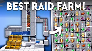 Minecraft BEST EASY RAID FARM 121  NEW UPDATE  4500 PHR [upl. by Xever667]