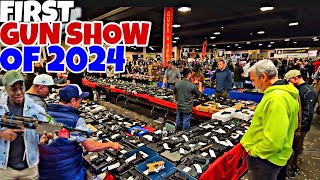 FIRST GUN SHOW OF 2024 gunshow guns [upl. by Ayanej990]