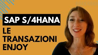 Corso SAP online ERP o SAP S4HANA Cosa sono le transazioni ENJOY [upl. by Templer]