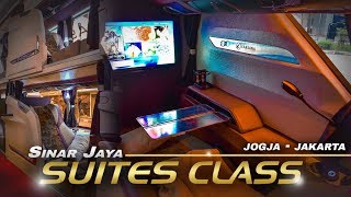 KELAS TERTINGGI DAN TERMEWAH BUS SINAR JAYA  Jogja  Jakarta Naik Bus Suites Class Sinar Jaya [upl. by Cesaria]